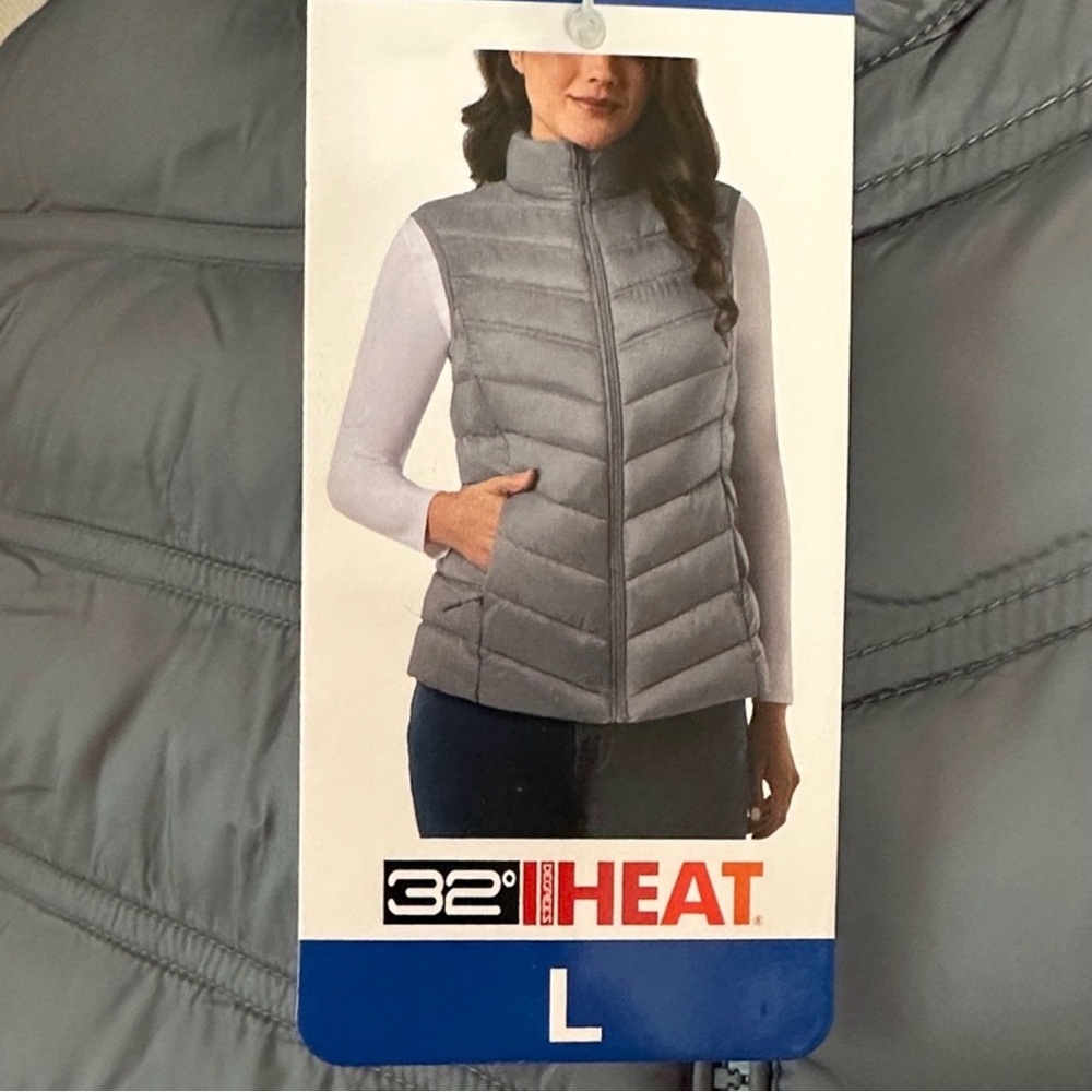 32 Degrees Blue Puffer Vest